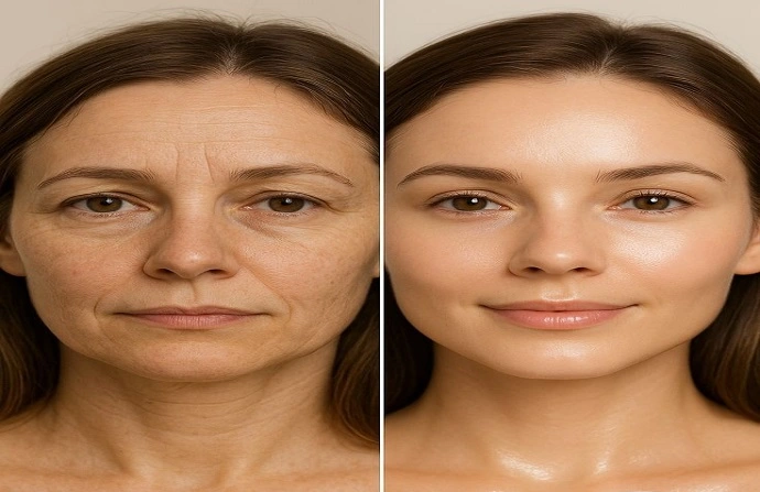 Facial Rejuvenation in Dubai before after