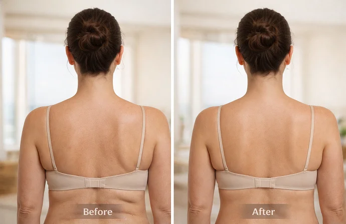 Bra line lift surgery before and after