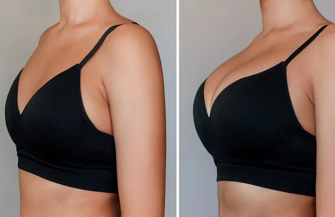 Brava breast augmentation before and after
