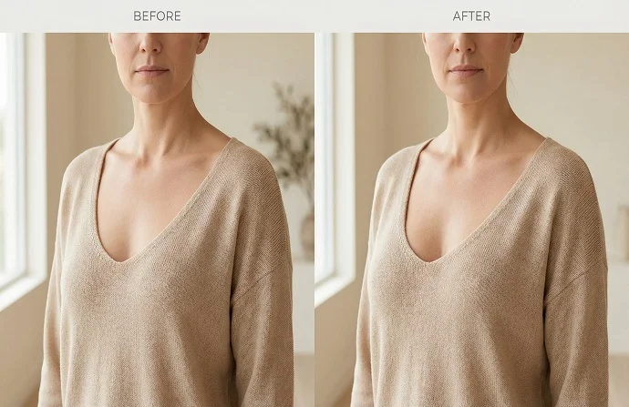 Breast Enlargement Injections before and after