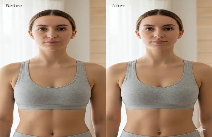 Breast Liposuction before and after