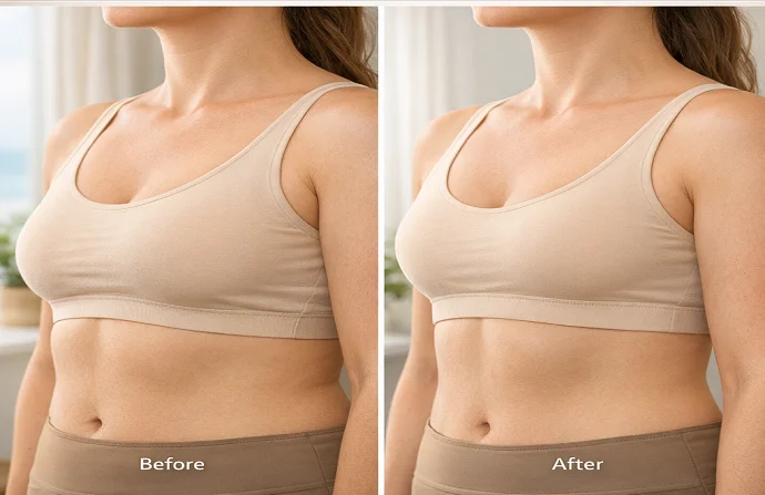 Breast Liposuction before and after