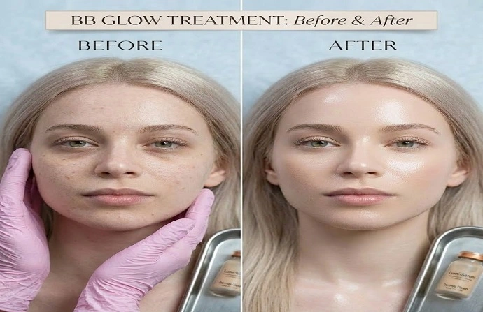 BB Glow Treatment before after