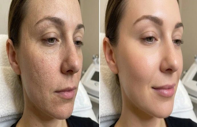 Diamond Peeling in Dubai before after