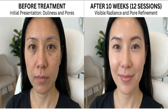 Glutathione IV Drip before after