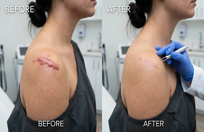 Hypertrophic Scar Treatment before and after