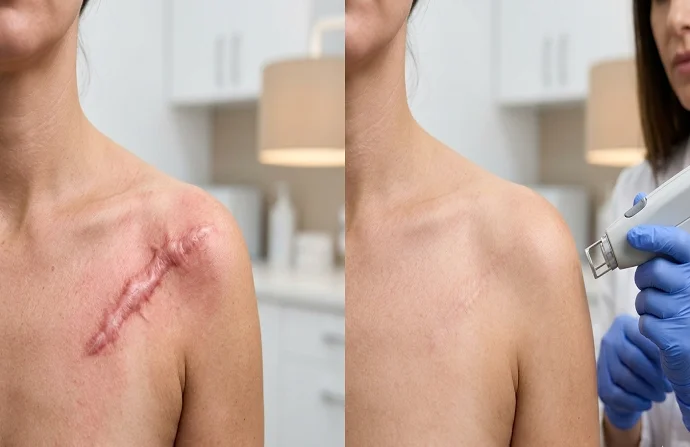 Hypertrophic Scar Treatment before and after