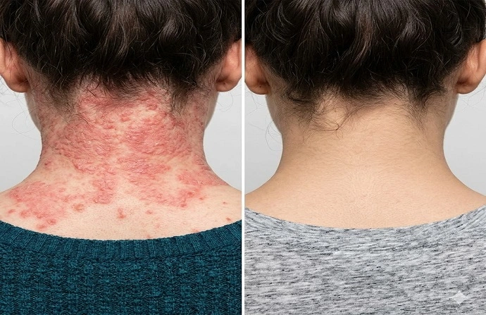 Skin Rashes Treatment in Dubai before after